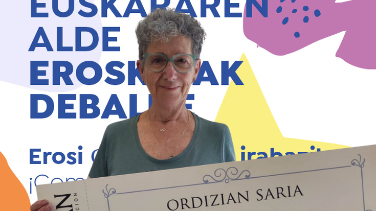EUSKARAREN ALDE EROSKETAK DEBALDE: ESTEFANIA TORRE (ARANTXA LENTZERIA)