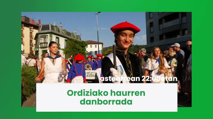 Gaur 22:00etatik aurrera Ordiziako Haurren Danborrada