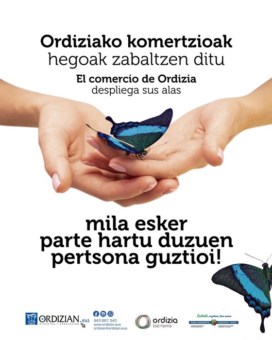 MILA ESKER  UDABERRIKO KANPAINAN PARTE HARTU DUZUEN GUZTIOI