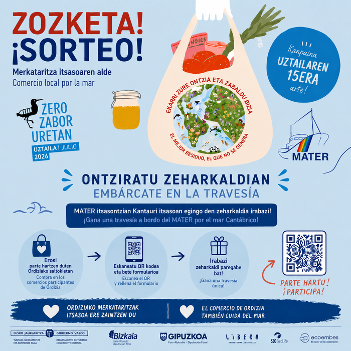 Ordiziako merkataritza itsasoaren alde elkartu da "NI ITSAS ZAINDARI" kanpainarekin