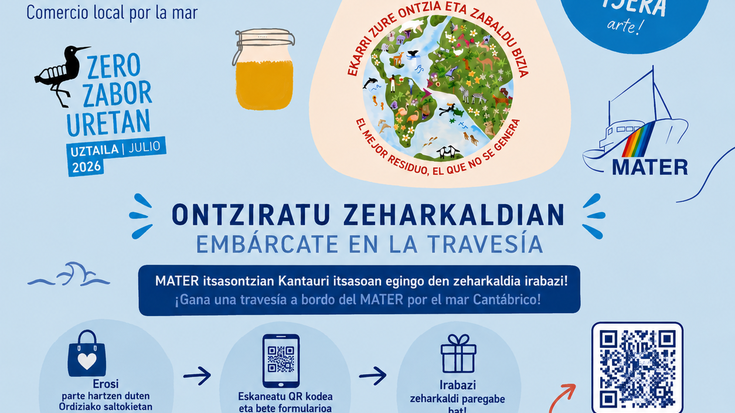 Ordiziako merkataritza itsasoaren alde elkartu da "NI ITSAS ZAINDARI" kanpainarekin
