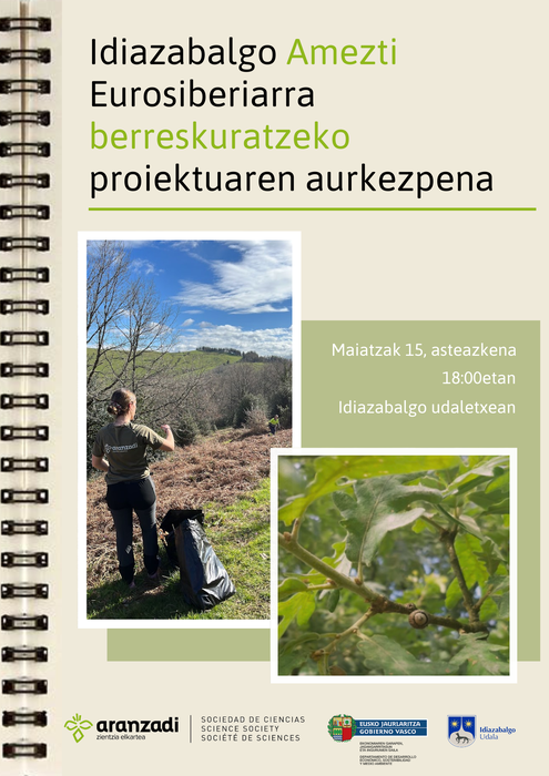 Idiazabalgo ameztia berreskuratzeko proiektuaren aurkezpena