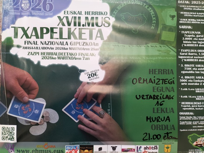 XVII. Euskal Herriko Mus Txapelketako kanporaketa
