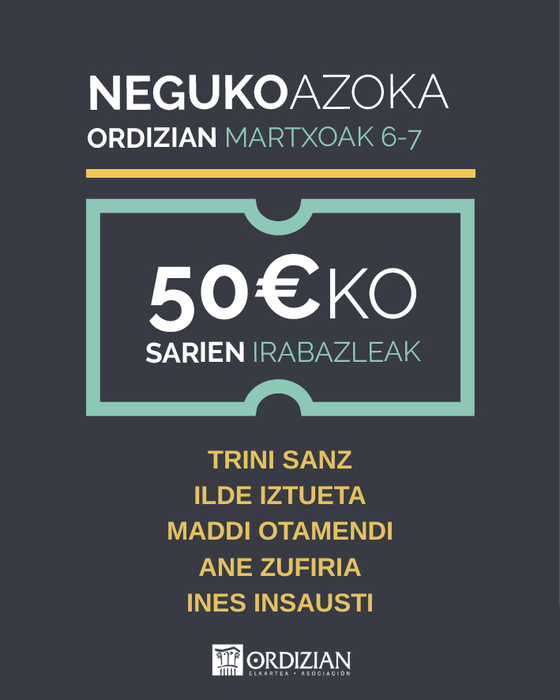 NEGUKO AZOKA: IRABAZLEAK