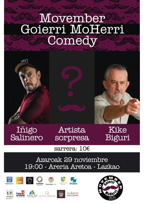 Movember: Goierri Moherri Comedy