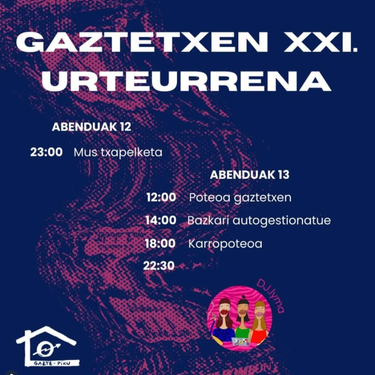 Legorretako Gaztetxearen XXI. urteurrena