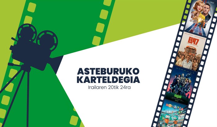 Asteburuko zinema eta antzerki karteldegia