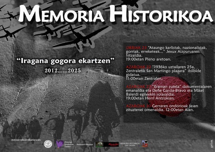 Gerraren ondorioak jasan zituztenei omenaldia