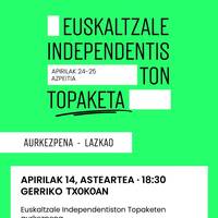 Euskaltzale independentiston topaketaren aurkezpena
