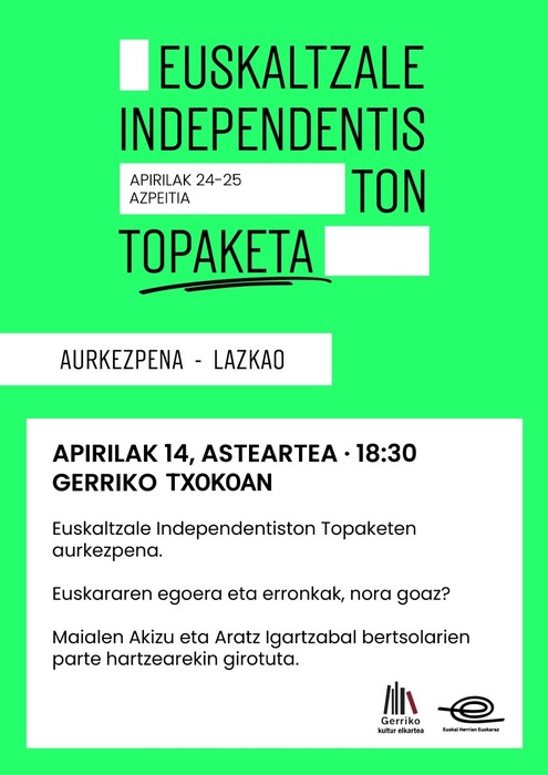 Euskaltzale independentiston topaketaren aurkezpena