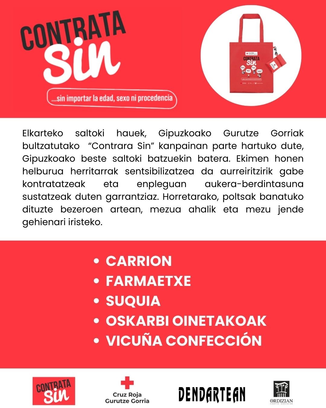"CONTRATA SIN" KANPAINA