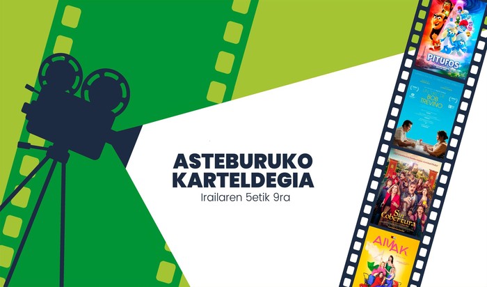 Asteburuko zinema eta antzerki karteldegia