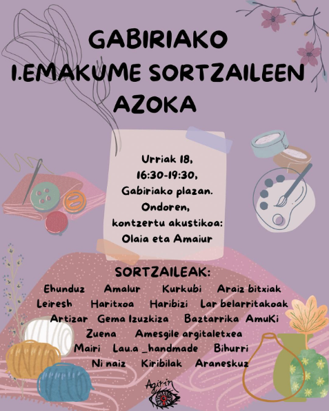 Gabiriako I. emakume sortzaileen azoka