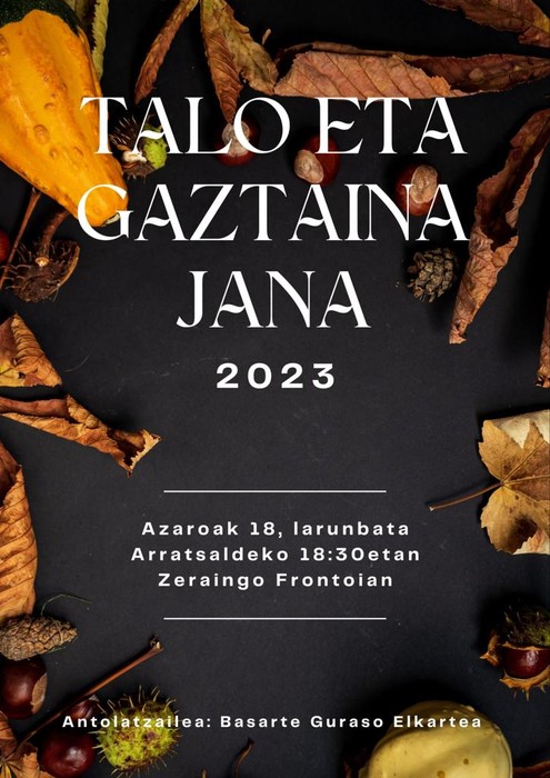 Talo eta gaztaina jana