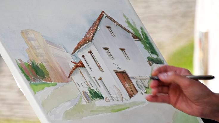Maila handiko artelanak Beasaingo XXXII. Aire Zabaleko Pintura Lehiaketan