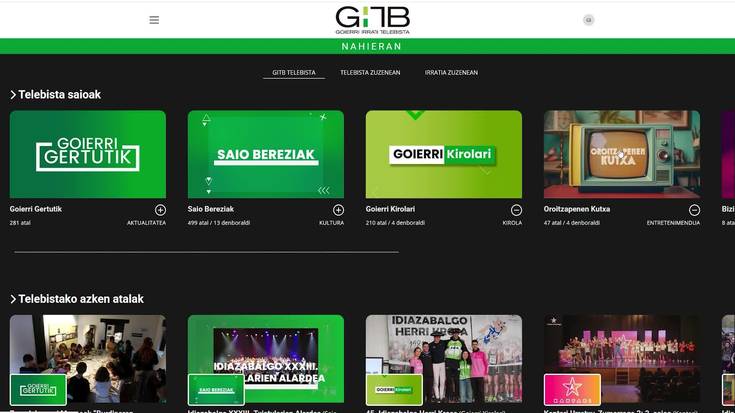 Nahi duzuna, nahi duzunean: Goierri Telebista NAHIERAN