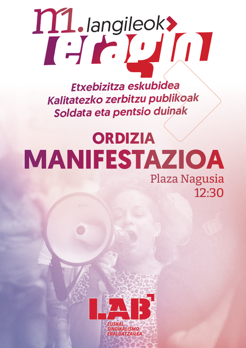 Maiatzak 1eko manifestazioa LAB