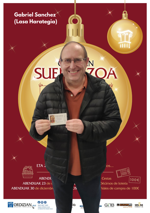 ORDIZIAN LOTERIAK BANATZEN: GABRIEL SANCHEZ