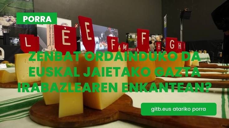 Zenbat ordainduko da Euskal Jaietako gazta irabazlearen enkantean?