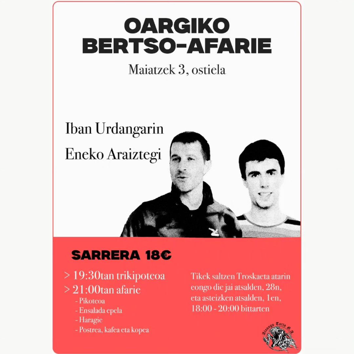 Oargiko bertso-afaria