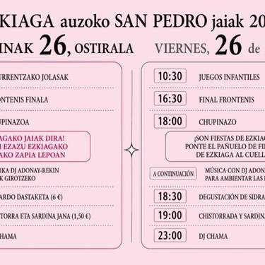 Ezkiaga auzoko San Pedro Jaiak