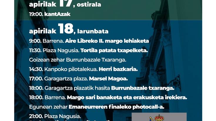 “ALDE ZAHARRA DANTZAN 2026” OSPATUKO DUTE ORDIZIAN, MUSIKAZ, DANTZAZ ETA FESTA GIROZ BETETAKO ASTEBURUAREKIN