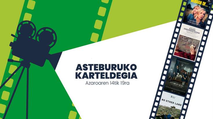 Asteburuko zinema eta antzerki karteldegia