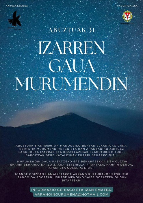 Izarren gaua Murumendin (Data berria)