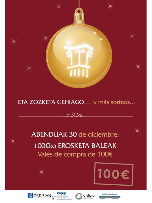 GAUR 100 € KO EROSKETA BALEEN ZOZKETA