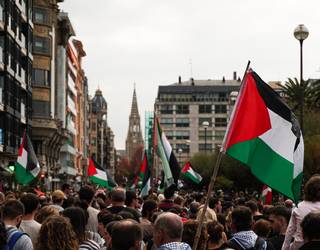 Goierri Irrati Telebistako langileok Palestinaren aldeko greba eta mobilizazioarekin bat egin dugu