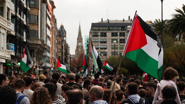 Goierri Irrati Telebistako langileok Palestinaren aldeko greba eta mobilizazioarekin bat egin dugu