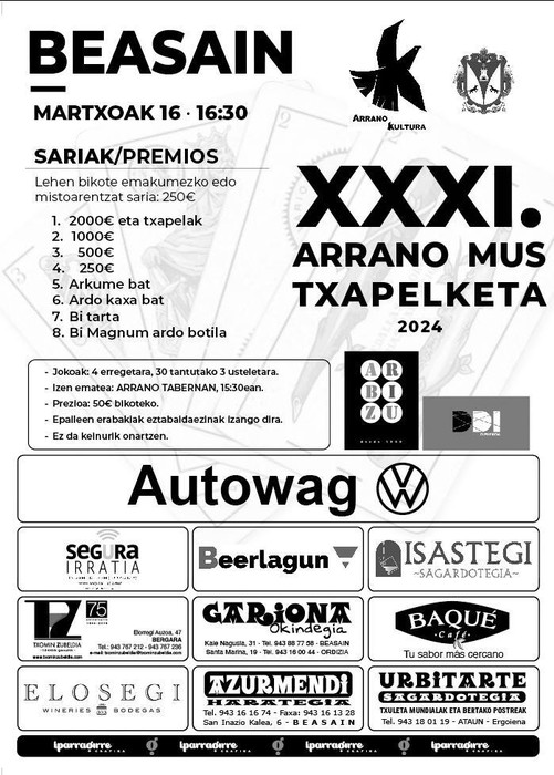 XXXI. Arrano Mus Txapelketa