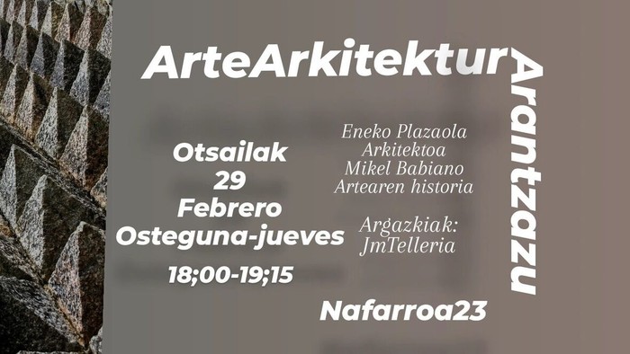 Hitzaldia: ArteArkitektura