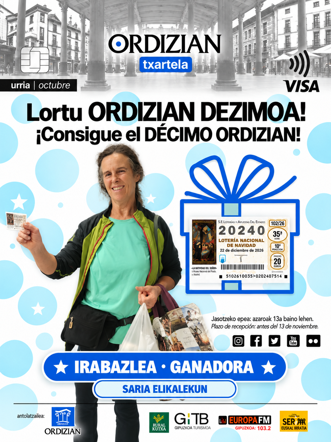 ORDIZIAN TXARTELAK SARIA DU!