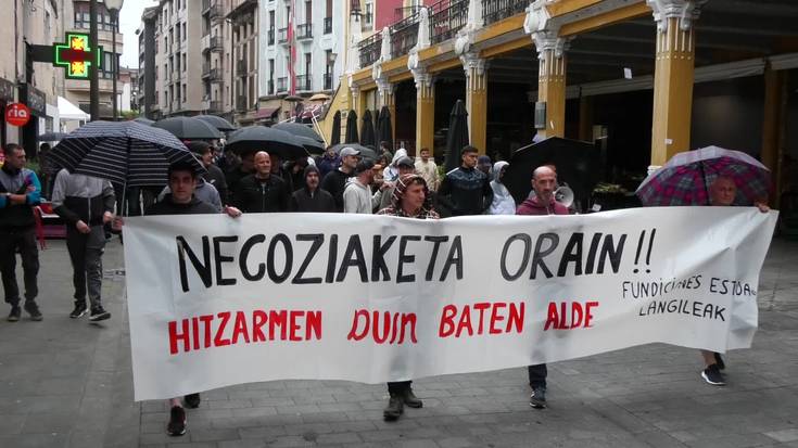 Fundiciones Estanda enpresako langileek bigarren greba eguna izan dute