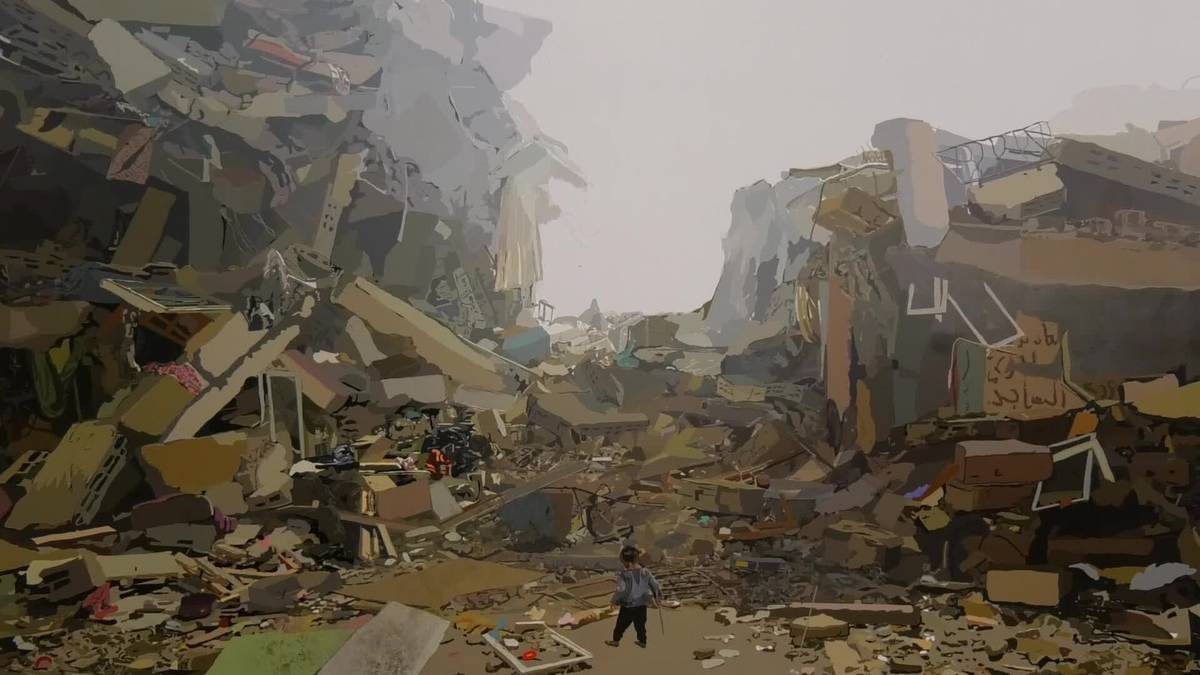 Gazako sarraskia irudikatzen duen erakusketa ikusgai Barrenan, Jakintzako Elkartasun Astearen baitan