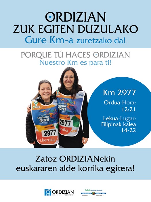 ZATOZ ORDIZIANEKIN KORRIKA EGITERA!