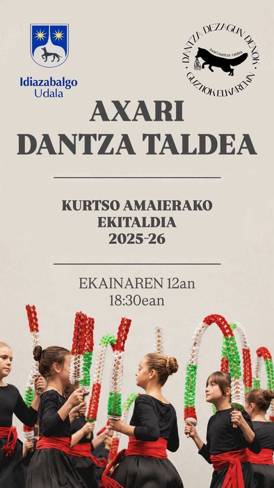 Axari Dantza Taldearen kurtso amaierako emanaldia