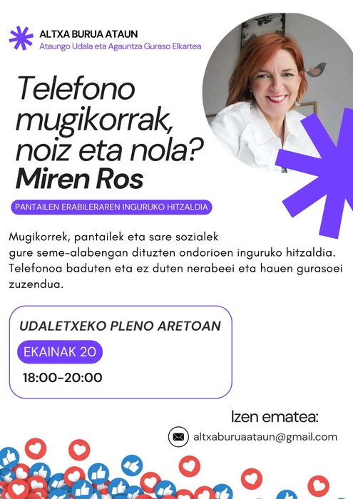 Telefono mugikorren eta pantailen erabilera