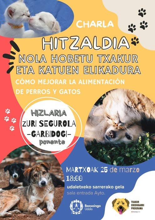 Nola hobetu txakur eta katuen elikadura
