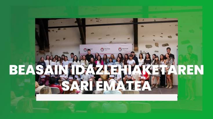Beasain Idazlehiaketaren sari ematea