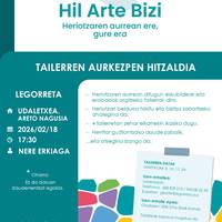 “Hil Arte Bizi” tailerren aurkezpena