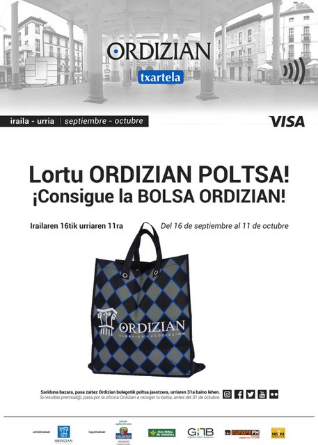 ORDIZIAN VISA TXARTELA: Lortu Ordizian poltsa!