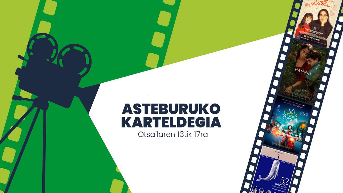 Asteburuko zinema eta antzerki karteldegia