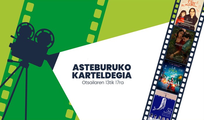 Asteburuko zinema eta antzerki karteldegia