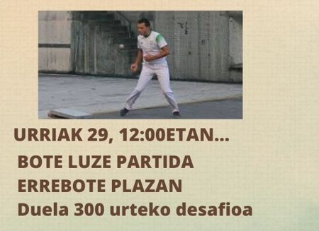 Bote luze partida