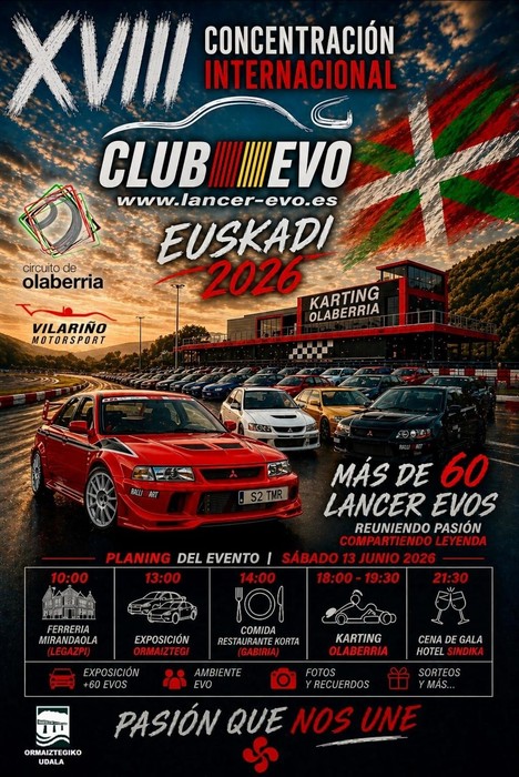 Evo Klubaren nazioarteko auto kontzentrazioa