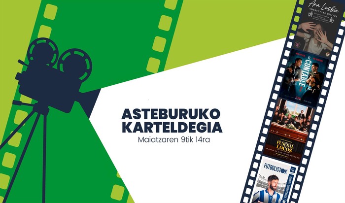 Asteburuko zinema eta antzerki karteldegia