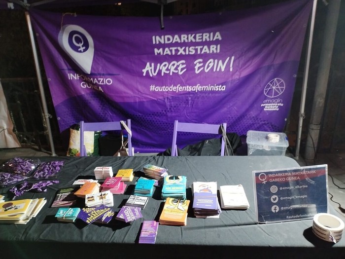 Indarkeria matxista prebenitzeko Puntu morea egongo da festetan