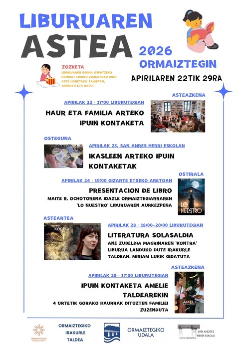 Liburuaren astea Ormaiztegin